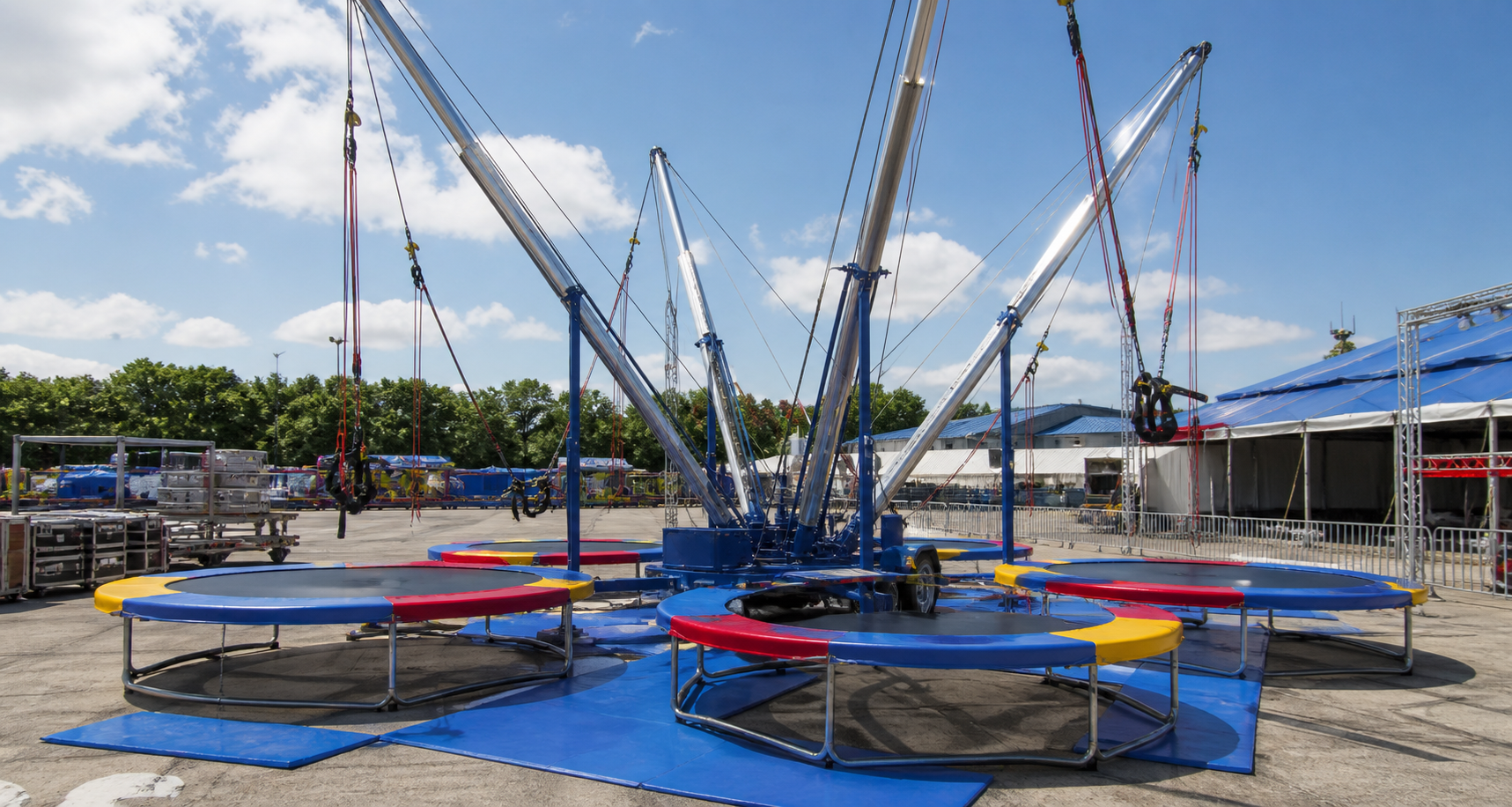 Bungee Trampoline Setup Planning